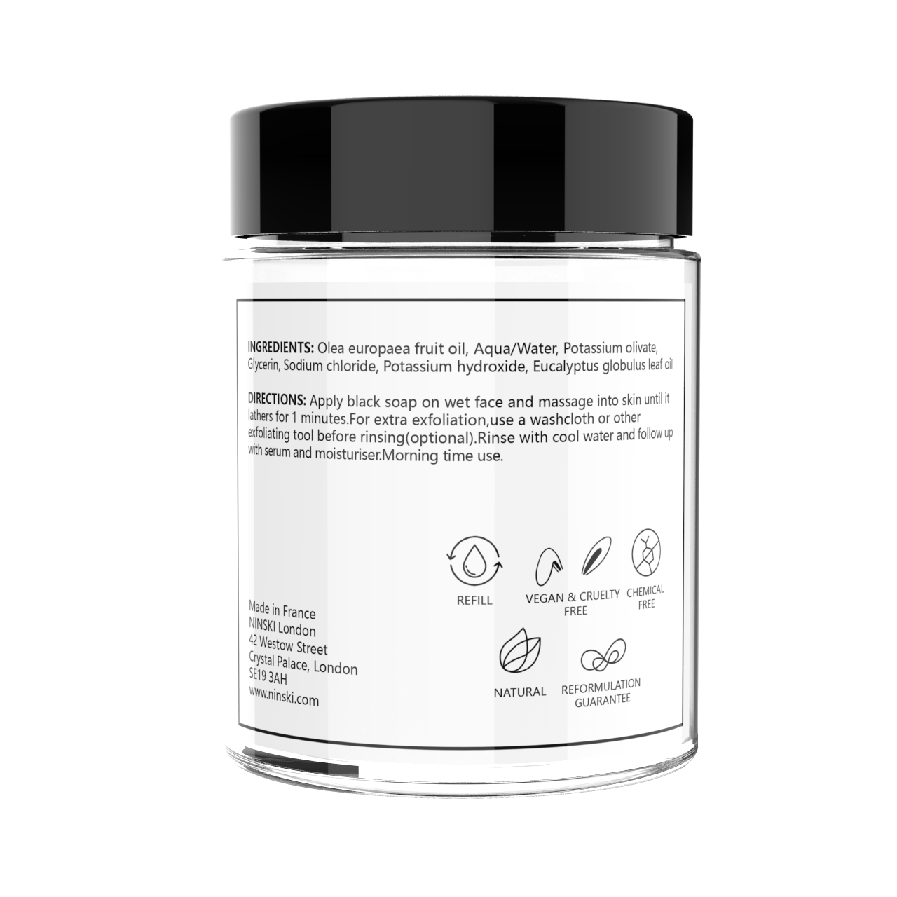 Eucalyptus Extract Pure Black Soap